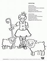 Peep Bo Little Coloring Pages Live Worksheets Printable Nursery Speakaboos Worksheet Sheep Rhymes Popular Print Go Coloringhome sketch template