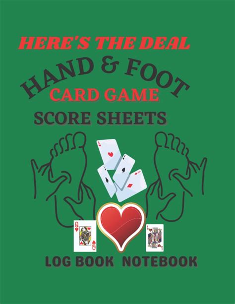 card game score sheets notebook logbook heres  deal hand foot
