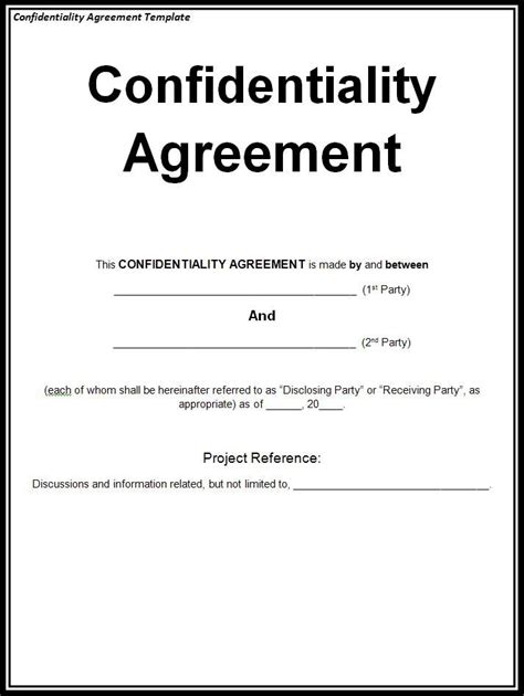 confidentiality agreementconfidentiality agreement sample word