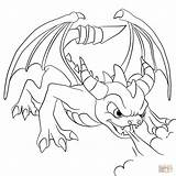 Spyro Skylanders Skylander Kleurplaten Ausmalbild Dragon Tegninger Printen sketch template