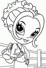 Girl Glamour Frank Lisa Coloring Pages Sport Girls sketch template