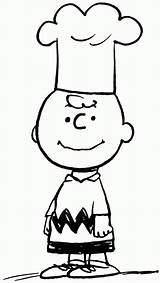 Charlie Brown Thanksgiving Peanuts Clipart Coloring Chef Pages Snoopy チャーリー ブラウン スヌーピー Characters Comic Color Christmas Butternut Bread Printable Sheets sketch template