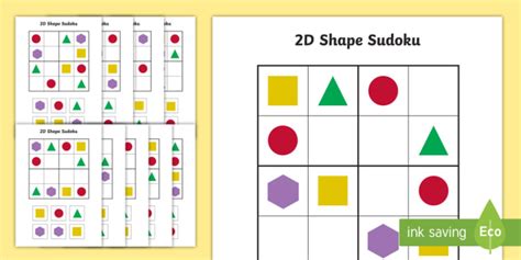 shape sudoku teacher