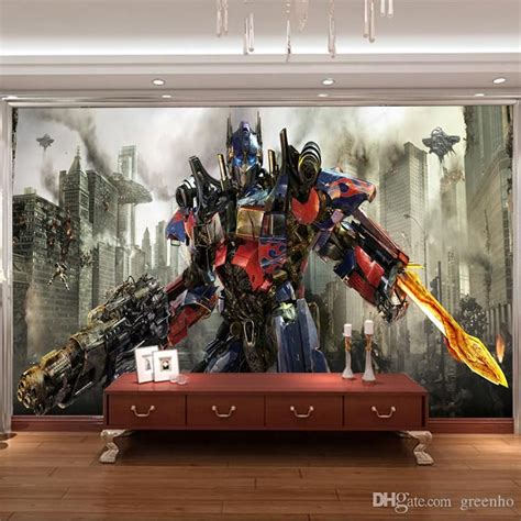 3d Transformers Photo Wallpaper Optimus Prime Wall Mural