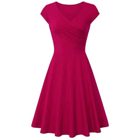 Haute Edition Haute Edition Womens V Neck Skater Dress