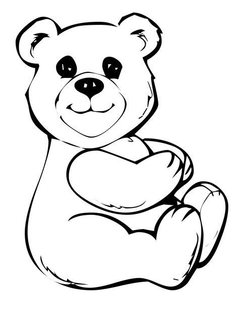coloring pages bear printable
