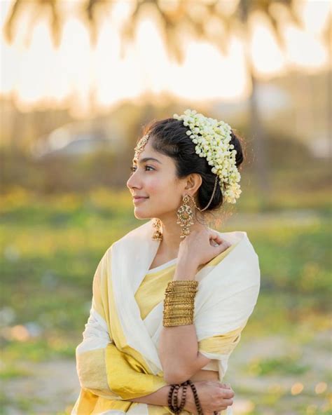 These Pictures Of Sai Pallavi In “vishu Saree” Will Let