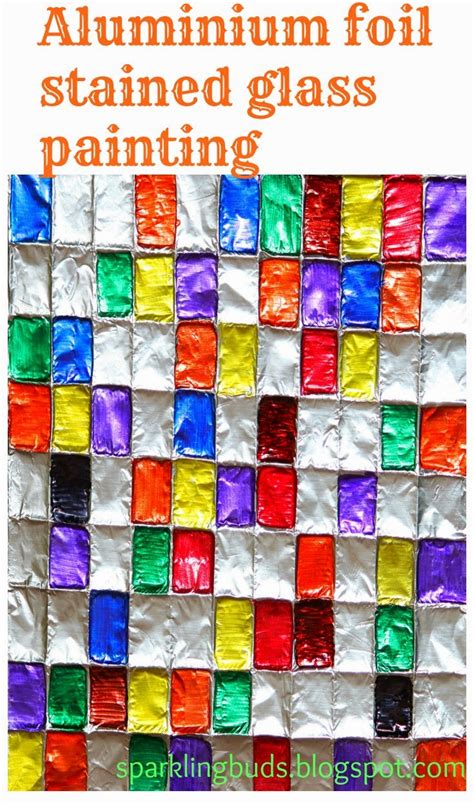 Aluminium Foil Stained Glass Painting Sparkling Buds