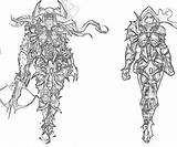 Demon Diablo Coloring Armor Hunter Pages Printable Iii Action Drawings Yumiko Fujiwara sketch template