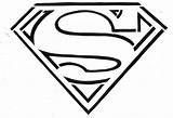 Superman Logo Coloring Pages Library Clipart Line Drawing sketch template