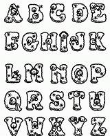 Coloring Alphabet Pages Funny Letters Printable Popular Coloringhome sketch template
