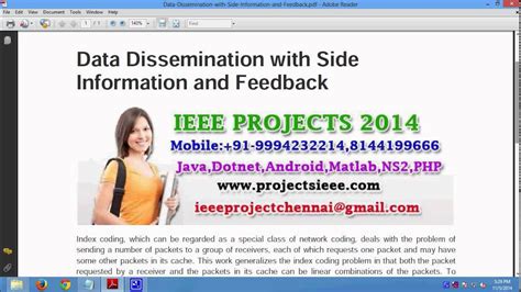 data dissemination  side information  feedback youtube