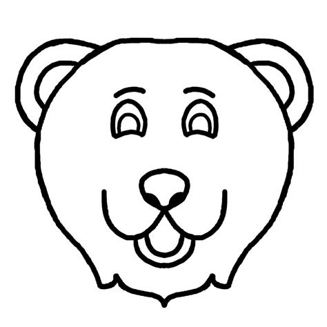 bild galeria coloring pages bear face