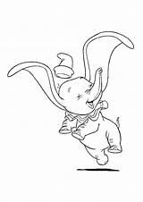 Dumbo Blij Disney Kleurplaat Ausmalbilder Kleurplaten sketch template