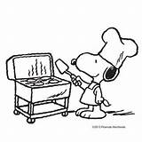 Bbq Snoopy Peanuts Barbeque Drawing Brown Charlie Summer Cartoon Grill Barbecue Coloring Pages Plaatjes Sunday Getdrawings Chef Gang Choose Board sketch template