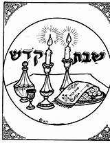 Shabbat Shalom שת Religiocando Colouring Jewish שלום sketch template