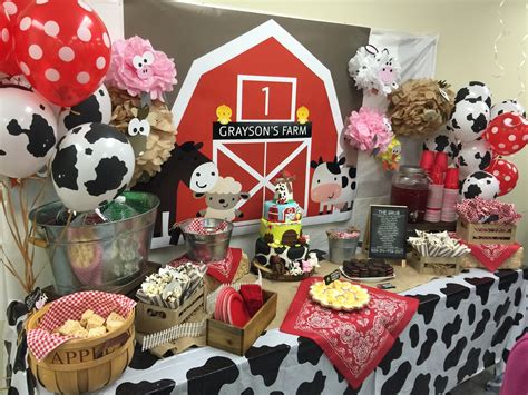 Barnyard Themed First Birthday Party ~ Everything Home