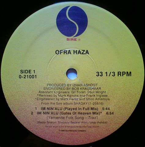 Ofra Haza Im Ninalu Mix Paula Abdul And Madonna Mdna 90s 599 99