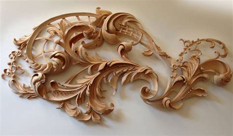 rococo wood carving custom wood carving  alexander grabovetskiy ornamental wood carving