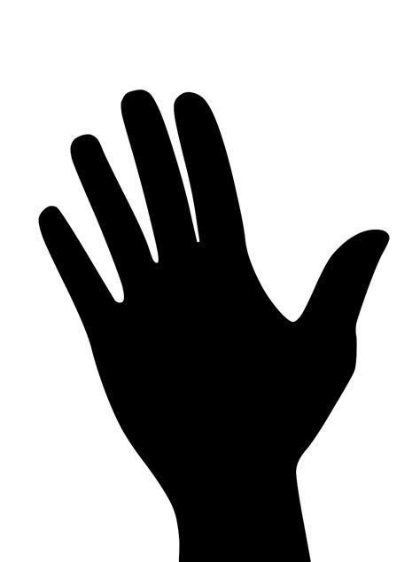 hand silhouette clipartsco