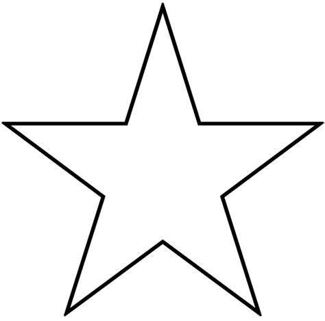 small star template clipartsco