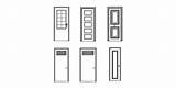 Puertas Alzado Autocad Bloques Bloque Estás Visitantes sketch template