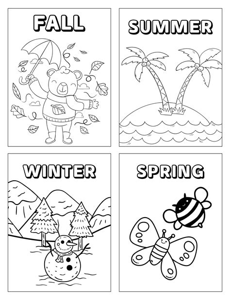 season coloring pages home design ideas
