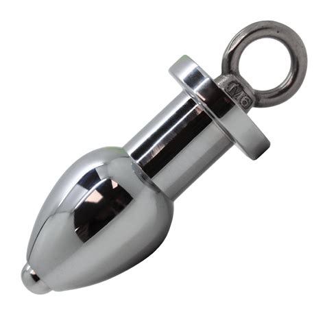 Thru Hole Enema Metal Butt Plug With Removable Core Anal Toy For Fun