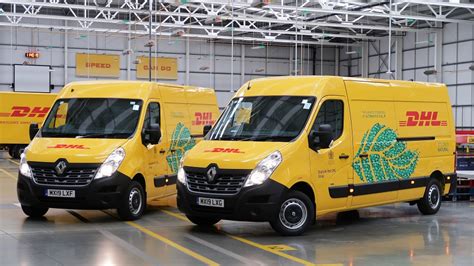 dhl express rolls   electric vehicles  london post parcel