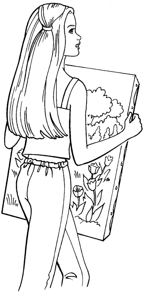 barbie coloring pages barbie coloring picture