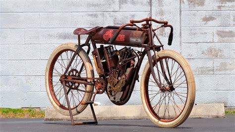 year  indian board track racer motorcycle unearthed  south american barn find