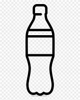 Bottle Soda Plastic Coloring Vector Icon Clipart Transparent sketch template
