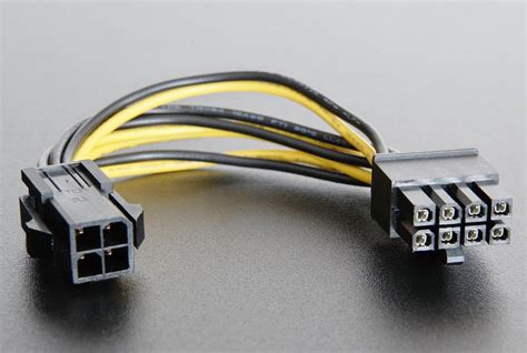female pins uk macromods  pin female atx eps power connector socket black  wire cable