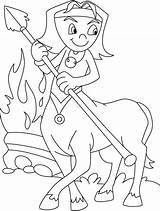 Centaur Campfire sketch template