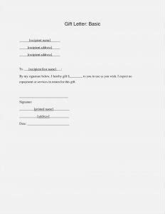 gift letter  mortgage template business