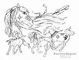 Coloring Horse Pages Mustang Wild Printable Horses Galloping Getcolorings Color Paint Print sketch template
