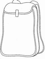 Backpack Rucksack Ausmalen Skizze Vorschule Backpacks sketch template