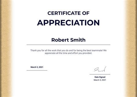 certificate  appreciation  templates jotform