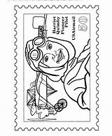 Coloring Pages Stamp Stamps Women Famous Postal Harriet Quimby Postage People Service Sheets Library Authorized Usage Popular sketch template