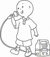 Singing Caillou Pages Coloringpages101 sketch template