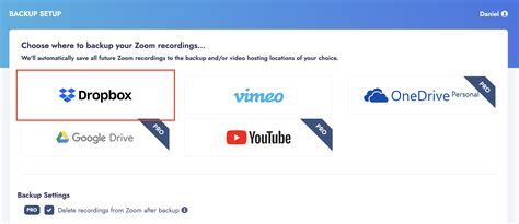 automatically upload zoom cloud recordings  dropbox