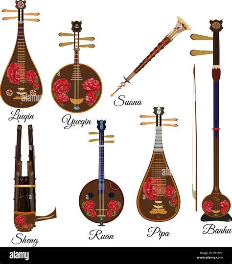ruan instrumento musical chino fotografias  imagenes de alta