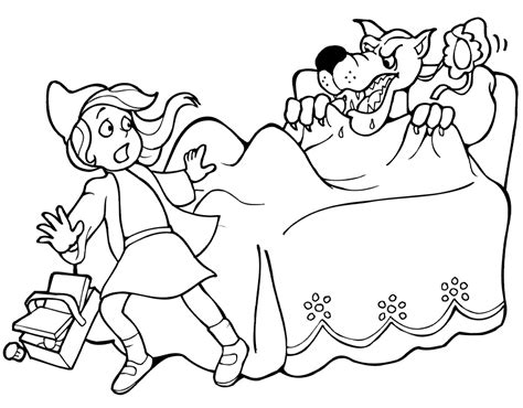 adaptive bachelor    red riding hood coloring pages