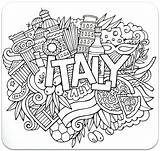 Coloring Pages Adult Travel Colouring Doodles Mandala Sheets Book Getdrawings Materias Portadas Books Background Kids Italy Lettering sketch template
