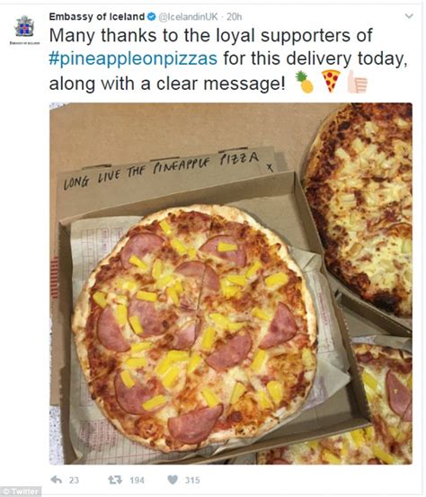 Twitter In Meltdown In Defence Of Pineapple On Pizza Daily Mail Online