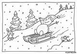 Schlitten Fahren Schlittenfahren Malvorlage Weihnachten Ausmalbilder Malvorlagen Das sketch template