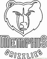 Grizzlies Memphis Coloringpages101 sketch template