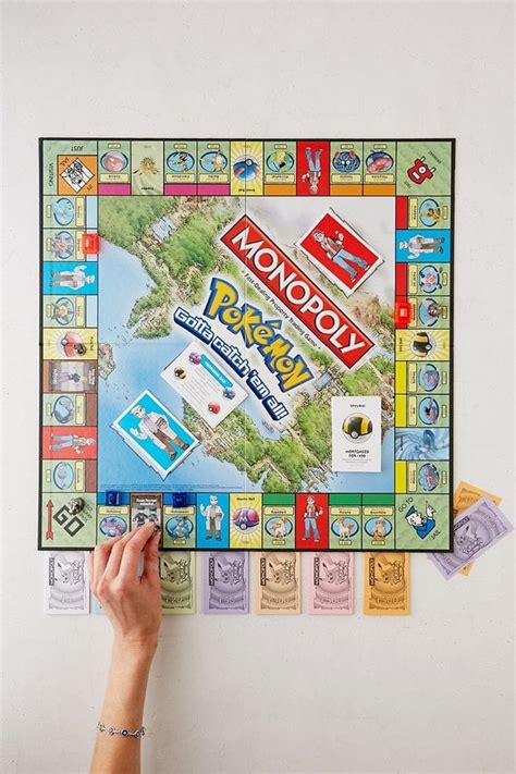 Pokemon Kanto Edition Monopoly Game Ts For Brothers