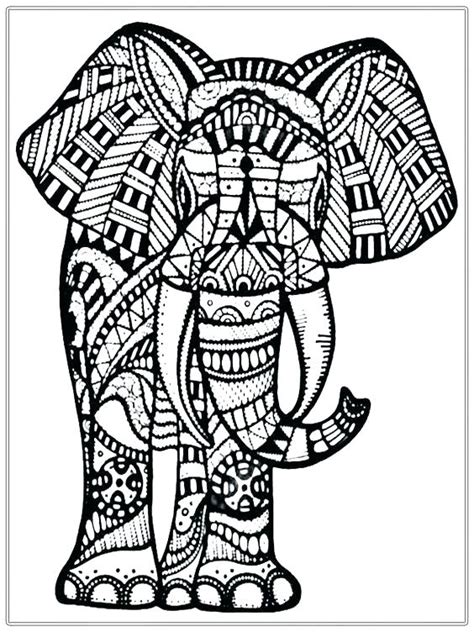 elephant mandala coloring pages  getdrawings