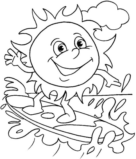 coloring page summer season  nature printable coloring pages